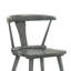 Kersten de 2 chaises d'appoint rustiques en bois d'hévéa gris pour la cuisine et la salle à manger Installation simple et rapide avec deux sièges supplémentaires polyvalents en bois massif dans la chambre-121107549