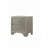 Nightstand, 1Pc Two Drawer Nightstand Embossed Crocodile Pattern
