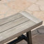 Banc de salle à manger en bois massif et en métal E 17,5 "x l 63" Eules-100638431