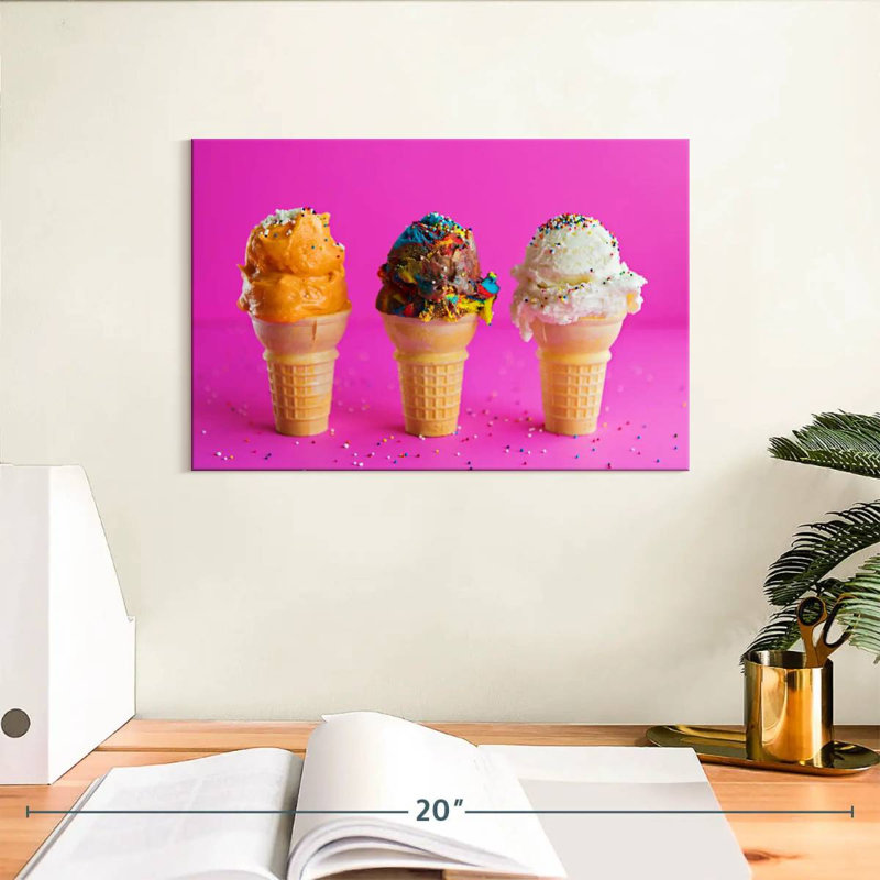 Cornets de crème glacée Yarlin Sundae, H 8 po x l 12 po