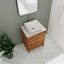Meuble-lavabo simple 24,07 po avec plateau en pierre Kanin