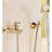Juno European Solid Brass Handheld Shower Head with Hot Cold Mixer Elegant Bathroom Shower Set