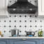 Hotte de cuisine murale 36 po, 900 pi³ / min, convertible au mur, en acier inoxydable noir, commande silencieuse à 4 vitesses et contrôle par panneau tactile avec lumières DEL-124637552-124637553