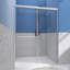 Porte de douche coulissante double encadrée l 54 "x H 72"-98379825