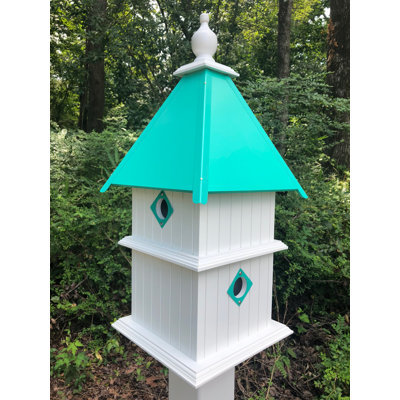 Shannen 27 in. H x 11 in. W x 11 in. D Post Weather Resistant Birdhouse