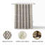 Rideau de douche en tissu Artisan Block Block | Décor de salle de bain Farmhouse | Fab Divine Home Collection, Gurukul, rouge-361094022