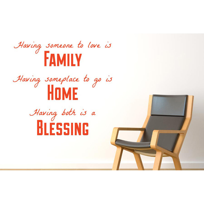 Abstract Wall Decal, Orange
