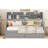 Twin Daybed, Gray - Strong Wood Slat Build, Bedside Storage & Functional Design Daybed In Supported Frame, Shelf Drawers For Utility-355514893-355514892