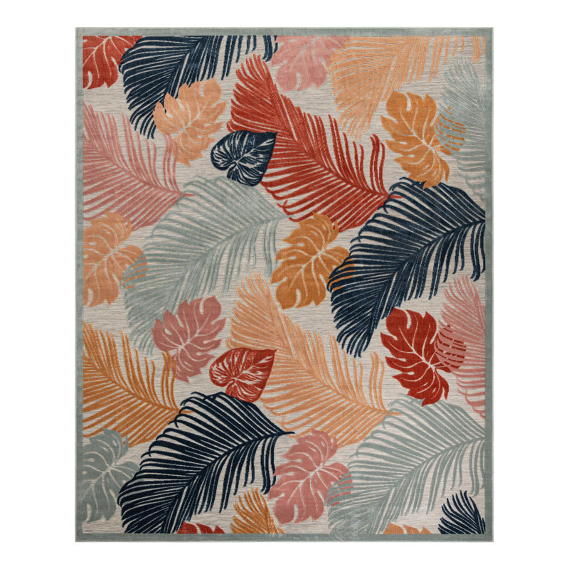 Firman Island Wygant Indoor/Outdoor Area Rug, Rectangle 9'9" x 12'