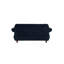 Causeuse formelle de luxe 1pc en velours indigo avec coussins 2 places-1374781197