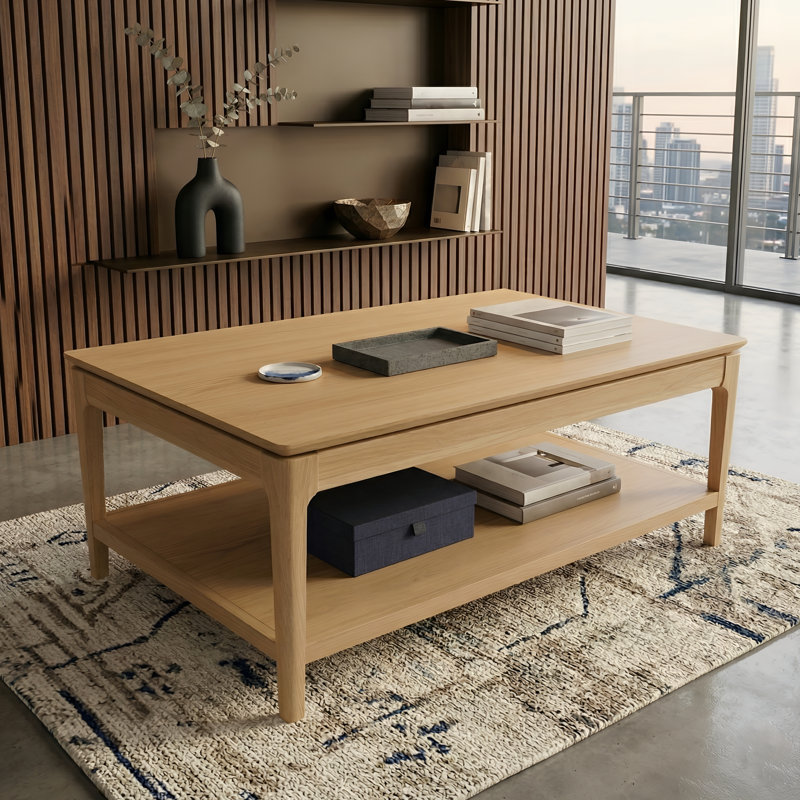 Rise Coffee Table, Light Oak