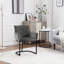 46.5cm H Velvet Upholstered Upholstered Back Cantilever Chair-94702027