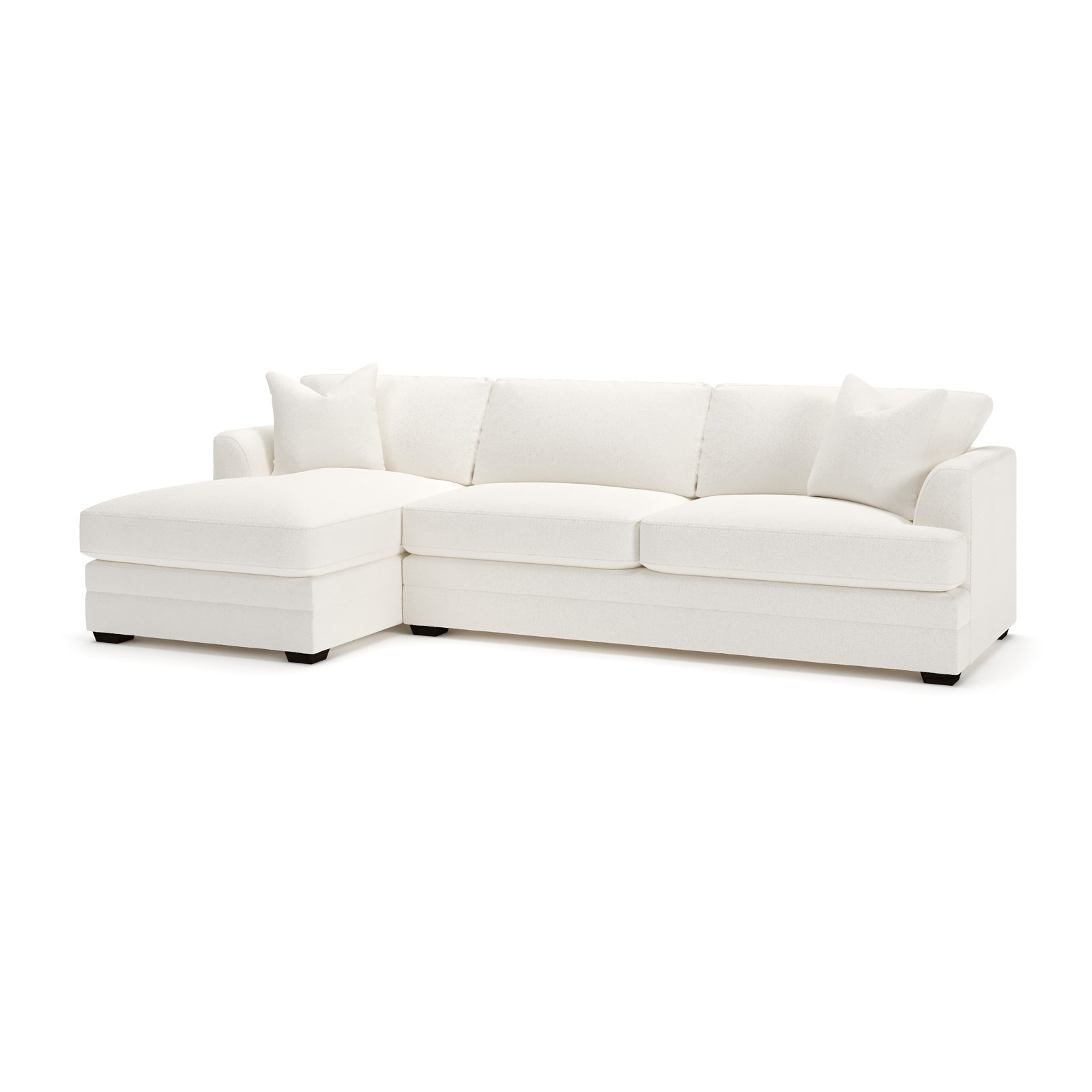 Edan Chaise Sectional, Left Hand Facing, Apollo Alpaca Boucle