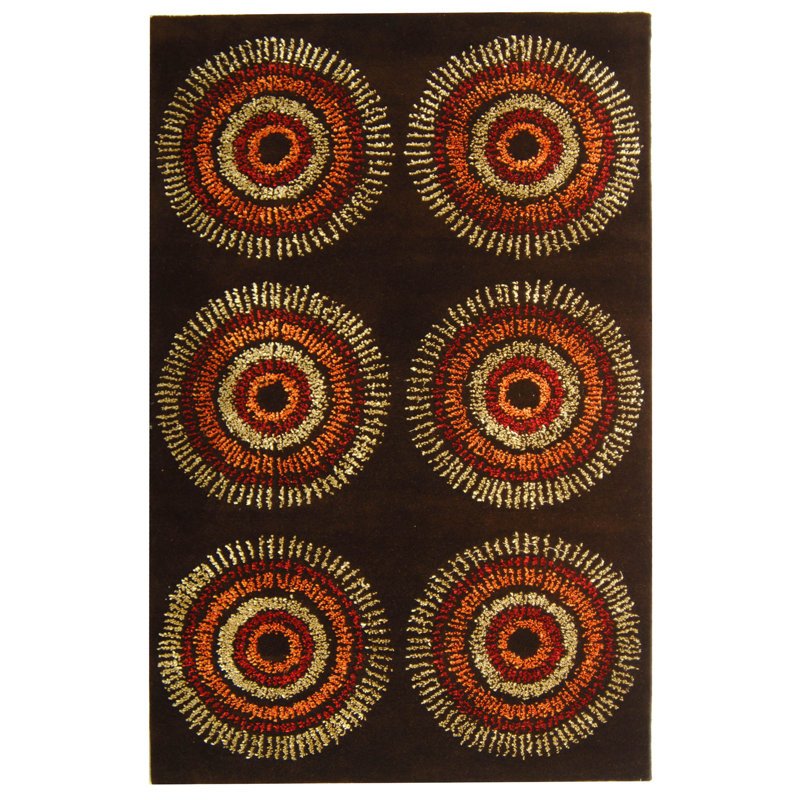 Amier Hand Tufted Wool Geometric Rug, Rectangle 7'6" x 9'6"