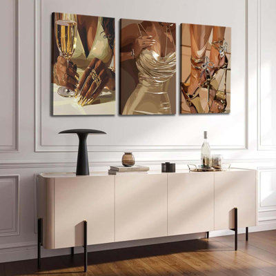 3 Piece Wrapped Canvas Print