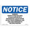 Osha Notice Warning Power To This Building Is Also Supplied Sign