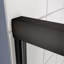 Porte de douche coulissante Bypass, 50 à 54 po x 70 po, verre trempé de 1/4 po, noir mat, rail, poignée en acier inoxydable, fuite, coulissement lisse, finition noire à assemblage rapide, matériaux de qualité, installation simple