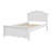 Wooden Platform Bed Featuring a Headboard