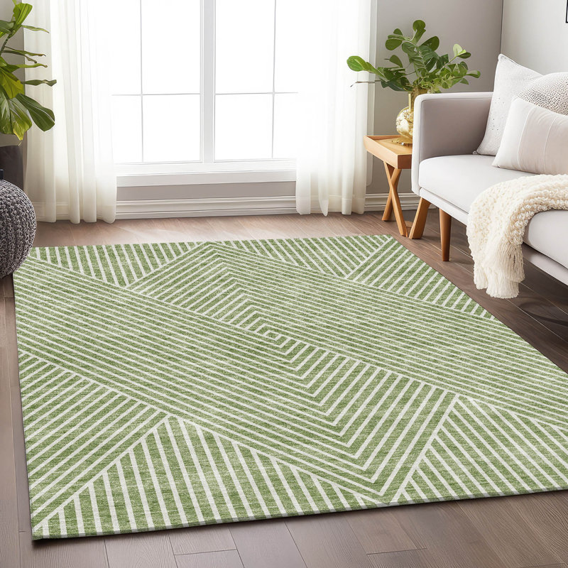 Tapis aloès de qualité supérieure lavable à la machine Prisco, Rectangulaire 3 pi x 5 pi