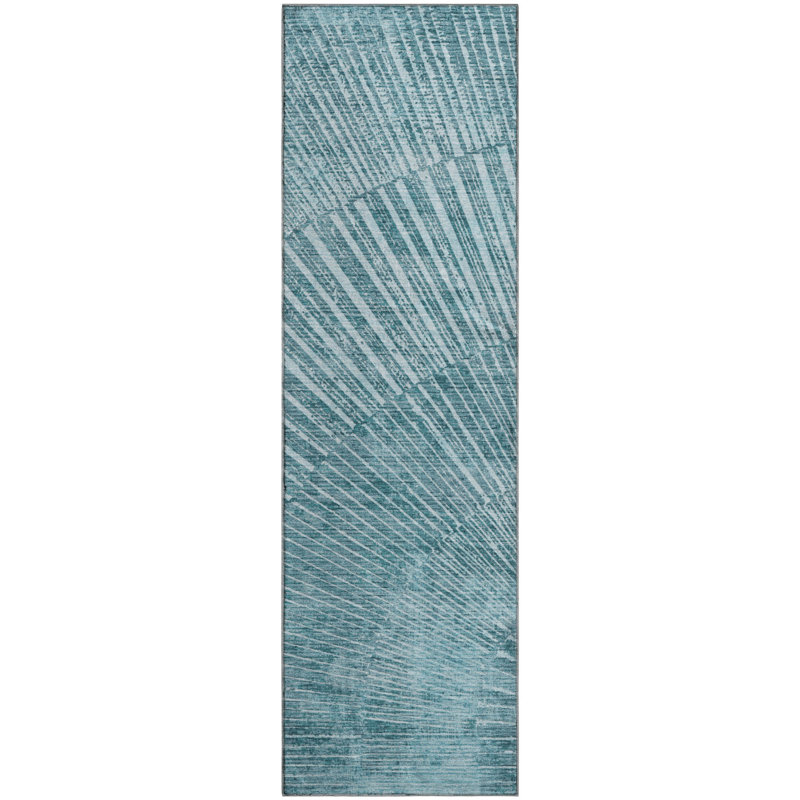 Cerrito Area Rug with Non-Slip Backing, Runner 2'3" x 7'6"