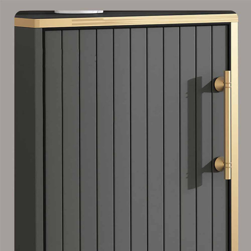 Italian-style minimalist outdoor shoe cabinet, 39.37" H x 35.43" W x 14.17" D