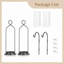 Ensemble de 2 chandeliers muraux noirs