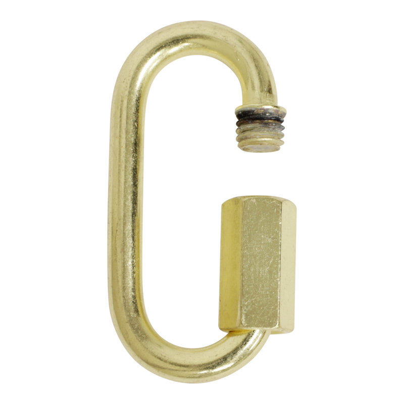 Verrouillage à vis fileté (2 pièces), Doré clair, H 1,93 po x l 0,91 po x P 0,2 po