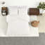 Ensembles de literie en chenille de coton Cozy King / Cal King, style maison de campagne, blanc cassé