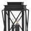 Montecito Black 20.5" H Hardwired Lamp Post (Full)