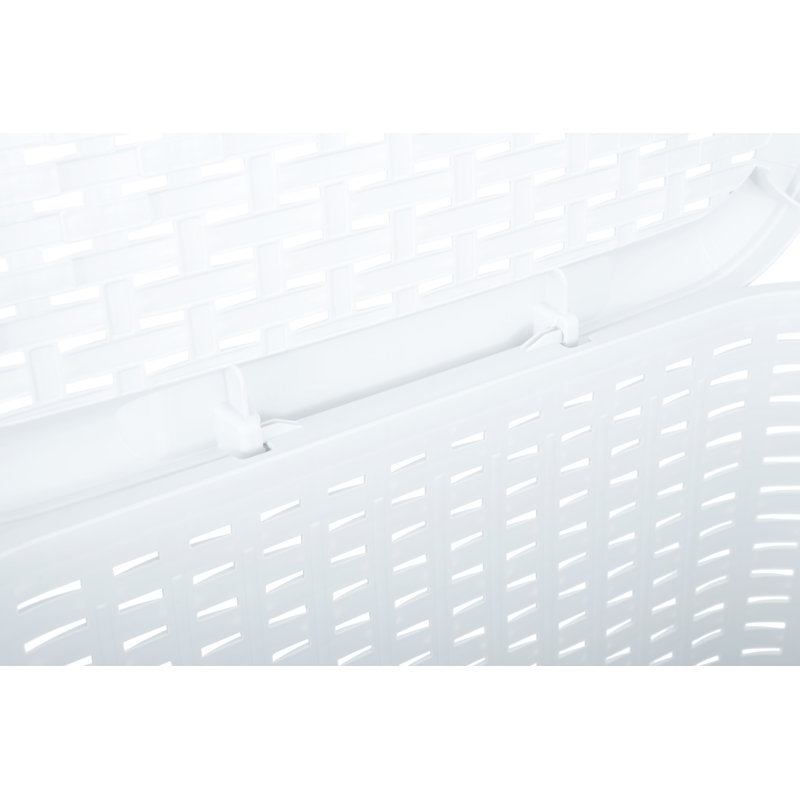 Panier à linge en osier, H 23,25 po x l 17 po x P 14 po, Blanc