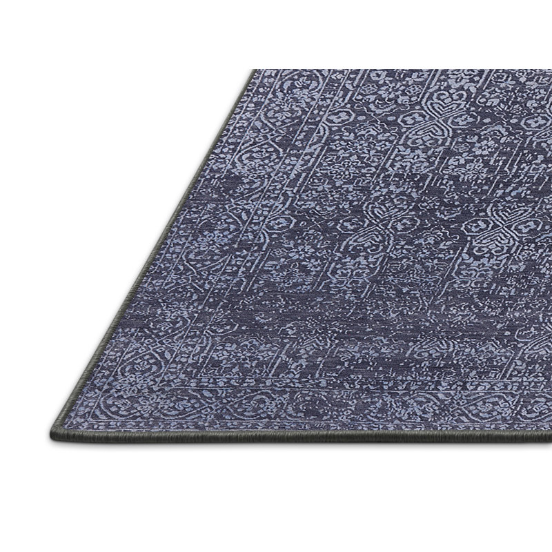 Tapis oriental bleu / blanc, Rectangle 4 pi x 6 pi