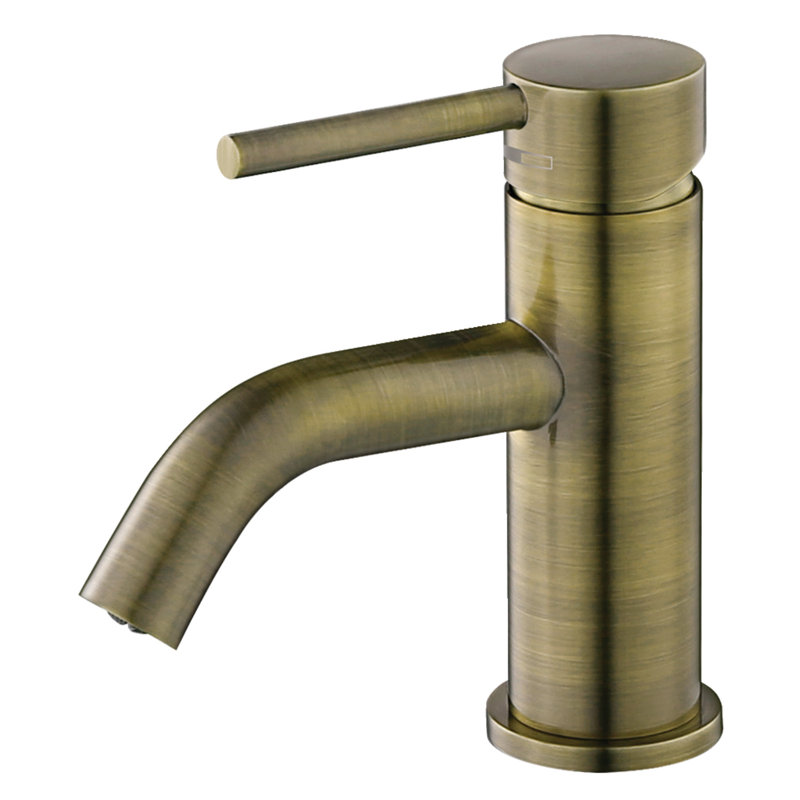 Robinet pour salle de bain à poignée simple et un trou à fixation sur comptoir et bonde mécanique Kingston Brass Concord