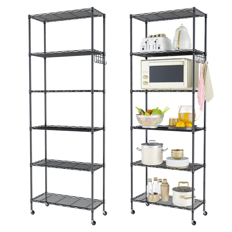 Home Basics Wire Heavy Duty 3-Tier Utility Shelving Unit (21-in W