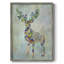 Fantastic Florals Deer, reproduction encadrée complète - bois massif-1780672666