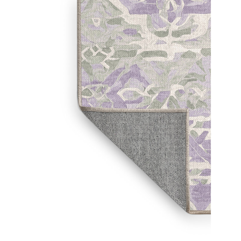 Machine Washable Beige Area Rug, Rectangle 6' x 9'
