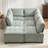 Modular Sectional Sofa U Shaped Modular Couch With Reversible Chaise Modular Sofa Sectional Couch,6- Seat Convertible Sofa,Fit For Living Room-1197697284