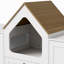Enceinte de litière moderne cachée avec maison de chat et tiroirs de rangement