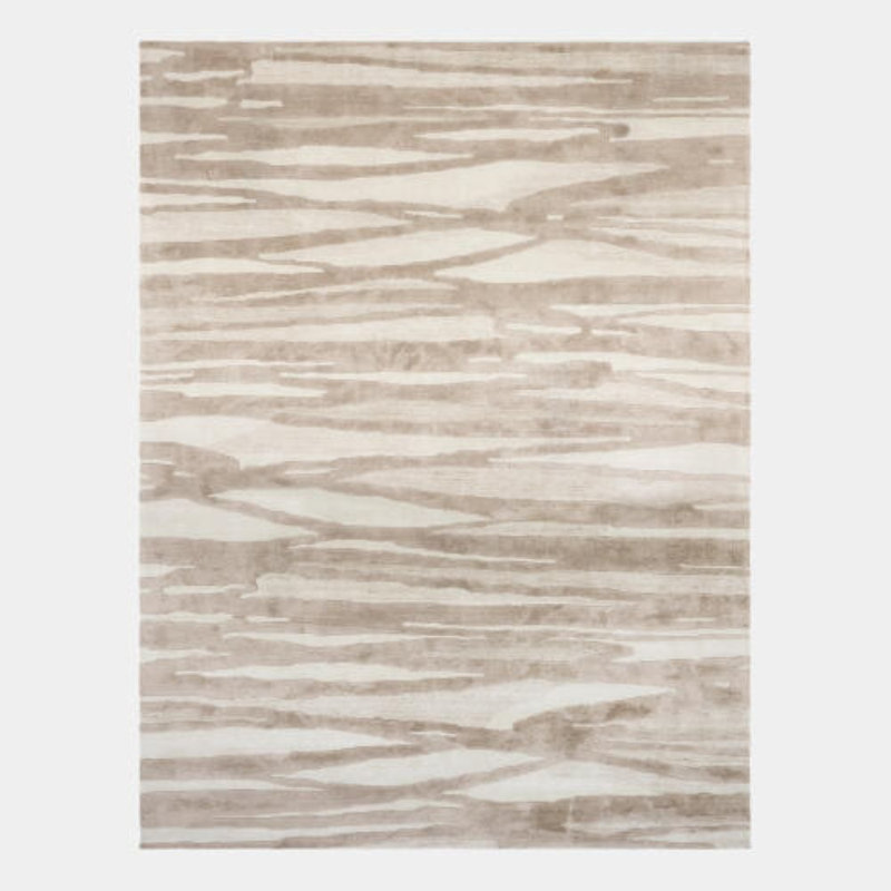 GV Wavelength Hand Tufted Geometric Area Rug in Beige, Rectangle 10' x 8'