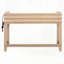 Ensemble de table de salle à manger 4 pièces avec 3 tiroirs de rangement rétro, idéal pour les petits espaces et une organisation efficace-133417400-133417403-133417404