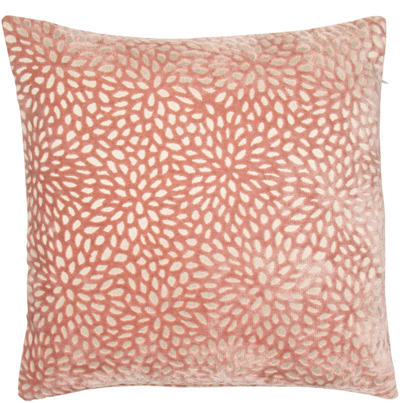 Rambert Floral Square Cushion, Putty