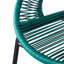 Deux tabourets de bar bleu sarcelle, et nécessitant peu d'entretien, ergonomique, élégant tissé, pour patio rustique, facile à nettoyer, forme assise, motif complexe, cuisine-121108752