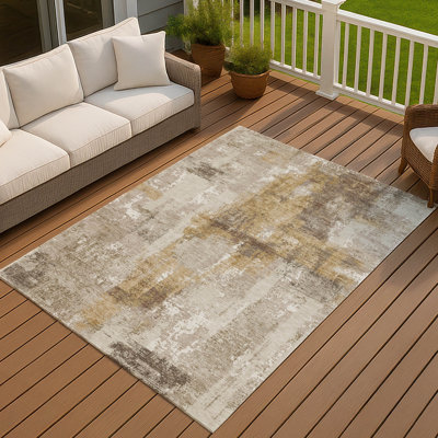 Tapis moderne intérieur / extérieur lavable à la machine ACN2655 Chantille