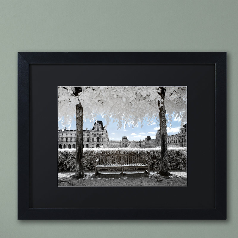 « el paso texas horizon b&w », impression sur toile encadrée, H 16 po x l 20 po x P 0,5 po, Cadre noir