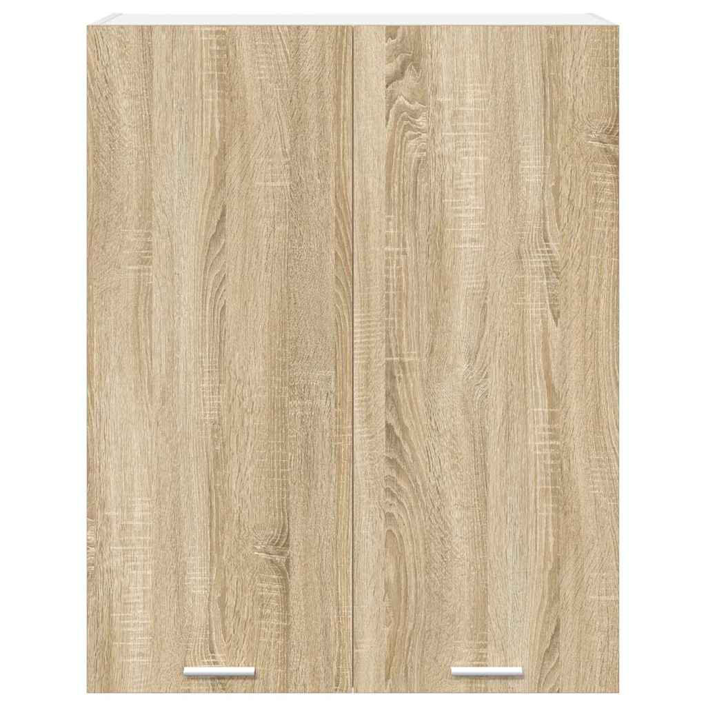 vidaXL Hanging Cabinet Sonoma Oak 80 x 31 x 100 cm Engineered Wood - Image 2