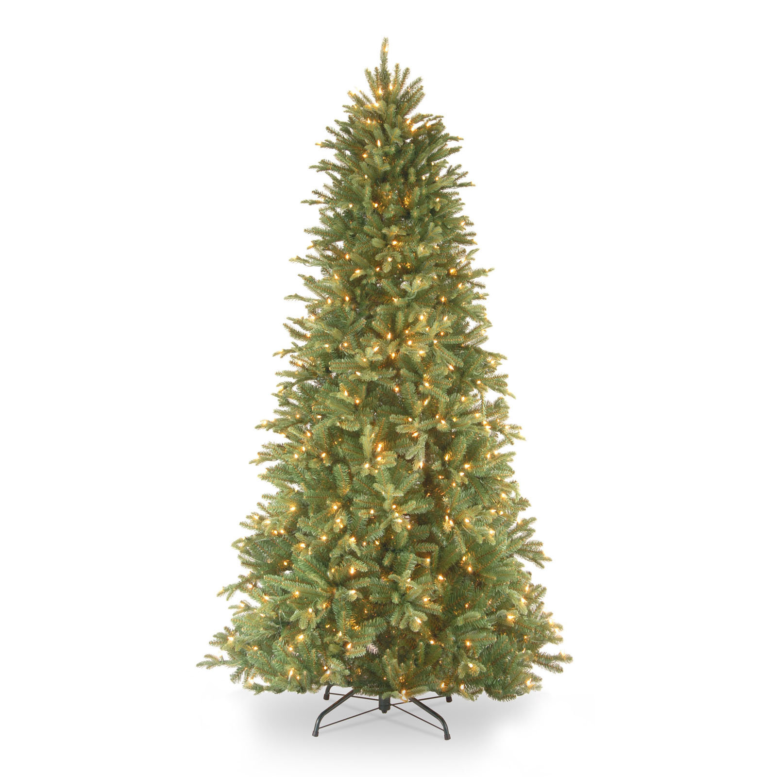 Adneta Lighted Artificial Fir Christmas Tree, 7.5'
