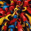 Tapisserie murale Biomorphic Abstraction-133650589