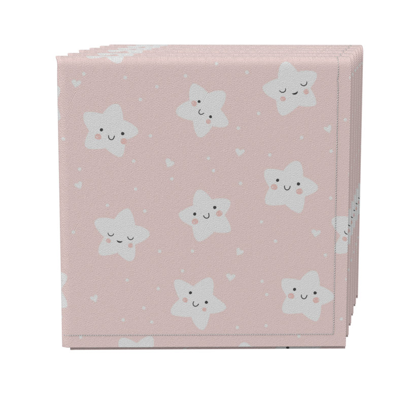Cotton Twill Abstract Square Napkin