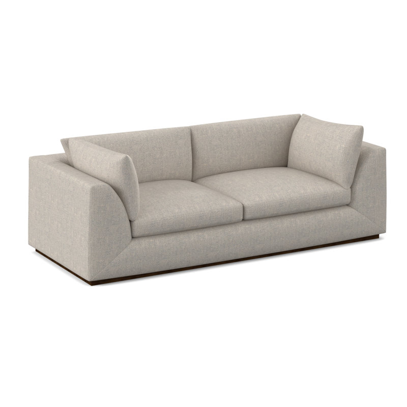 Big Sur Sofa, American Walnut, Filigree Ivory 100% Polyester