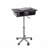 Folding Table Laptop Cart, Graphite