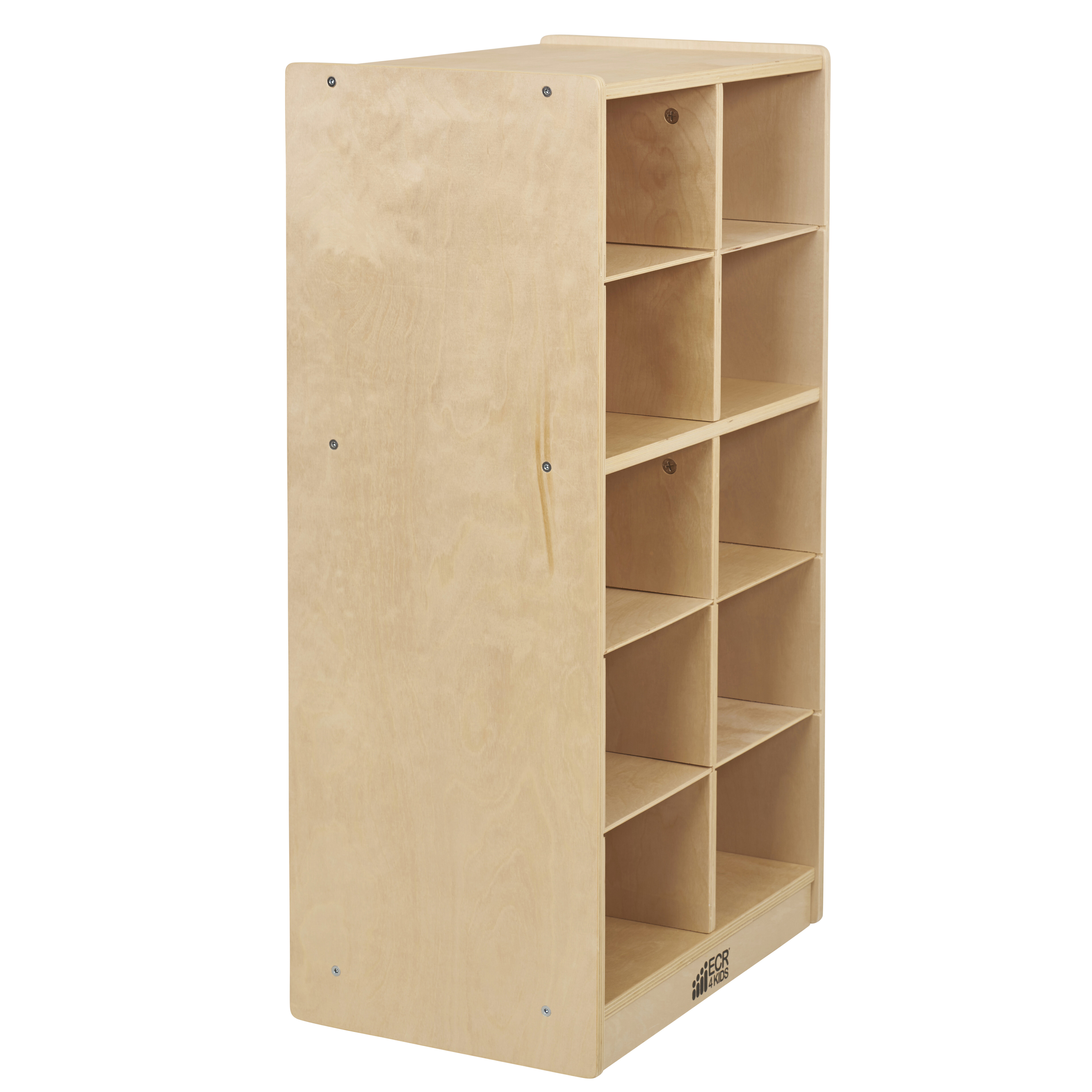 Ecr4kids Birch Streamline 3-Shelf Storage Cabinet Without Back 36in H